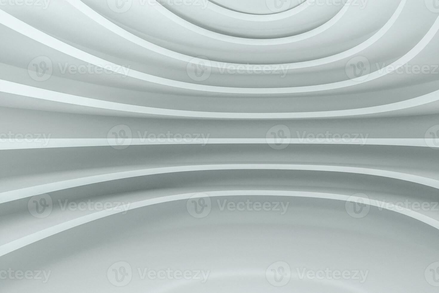 Round empty building with wide ground, 3d rendering. photo