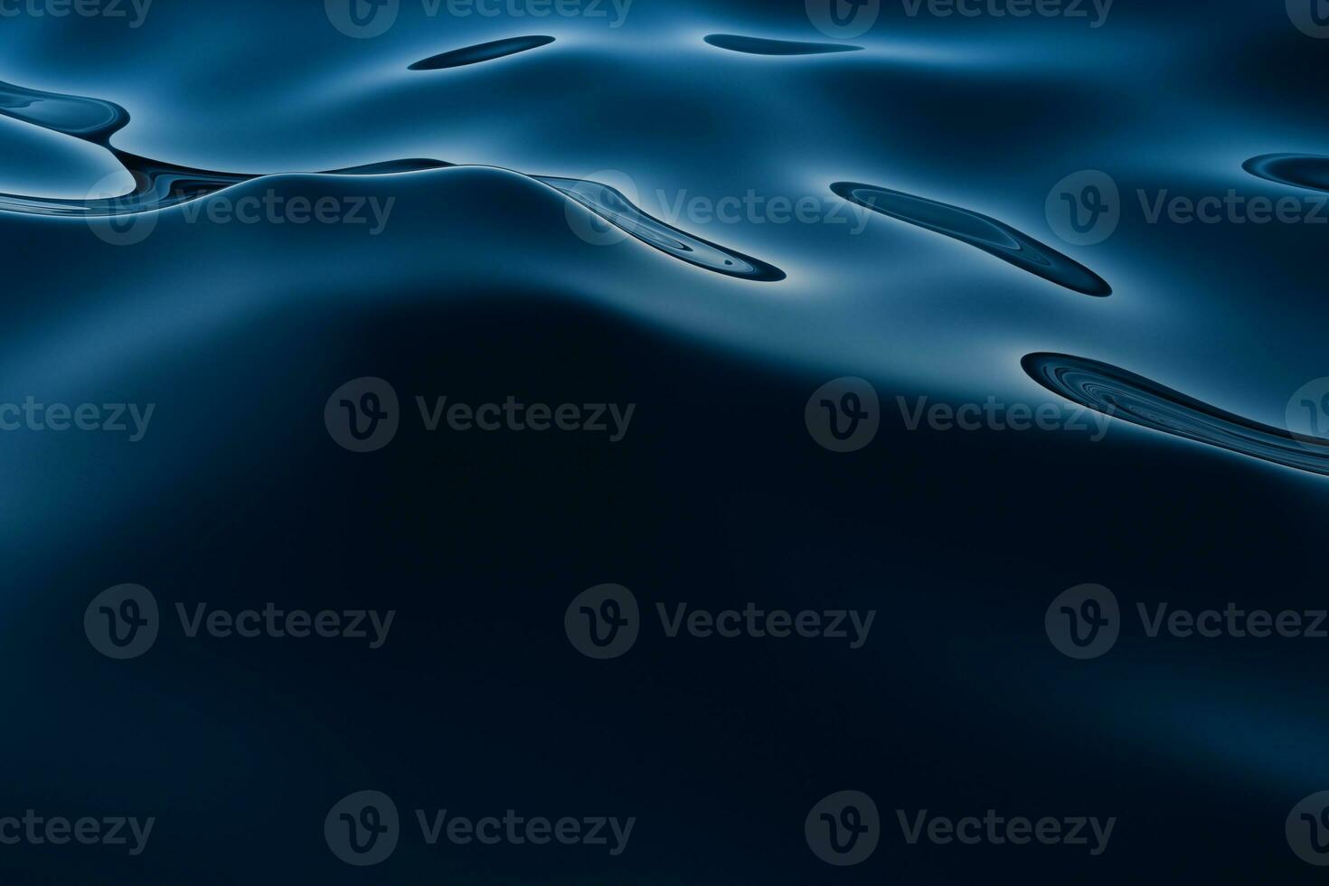 Clear blue ocean background, gradient water surface, 3d rendering. photo