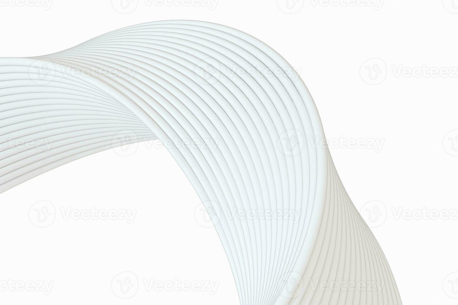 The virtual image of Mobius ring geometric figure, 3d rendering photo