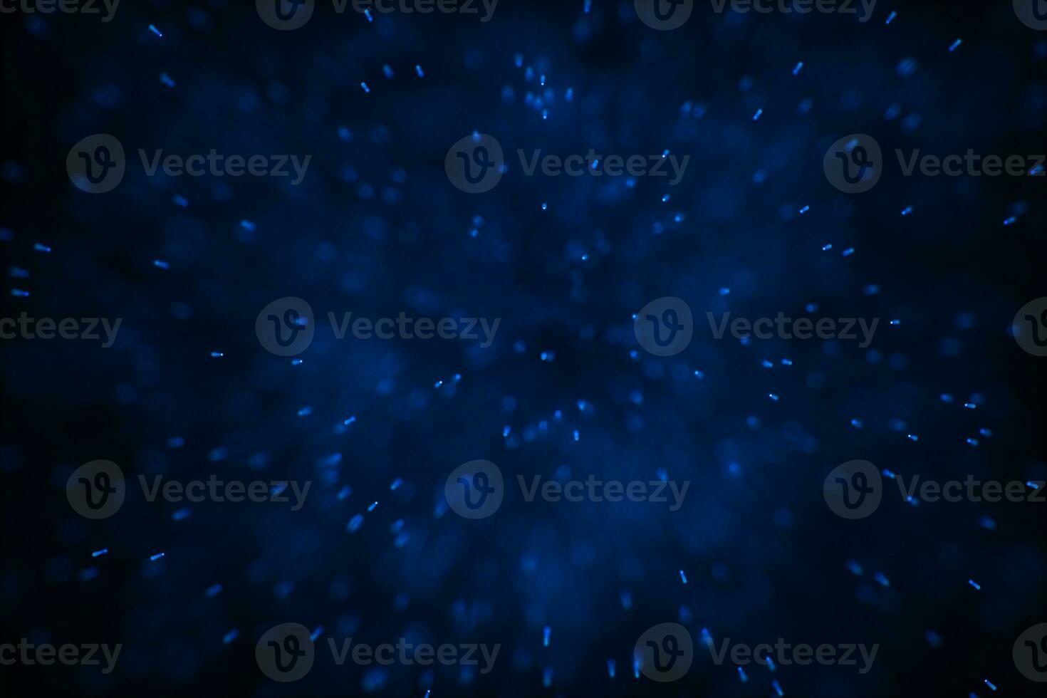 Flowing and glowing particles with dark background, 3d rendering photo