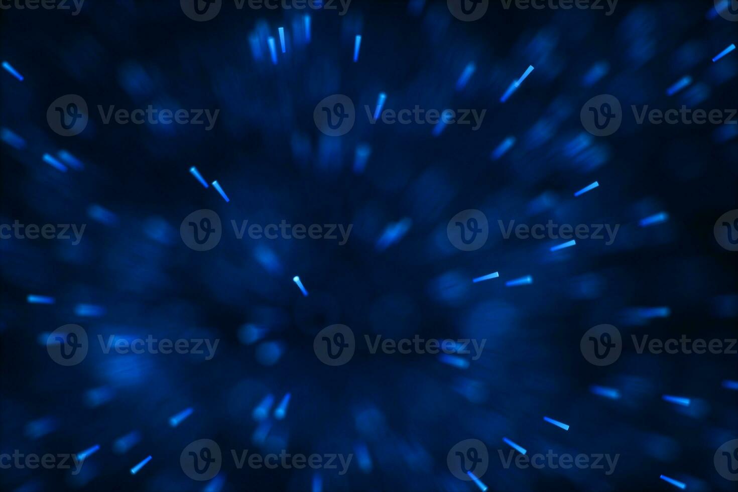 Flowing and glowing particles with dark background, 3d rendering photo