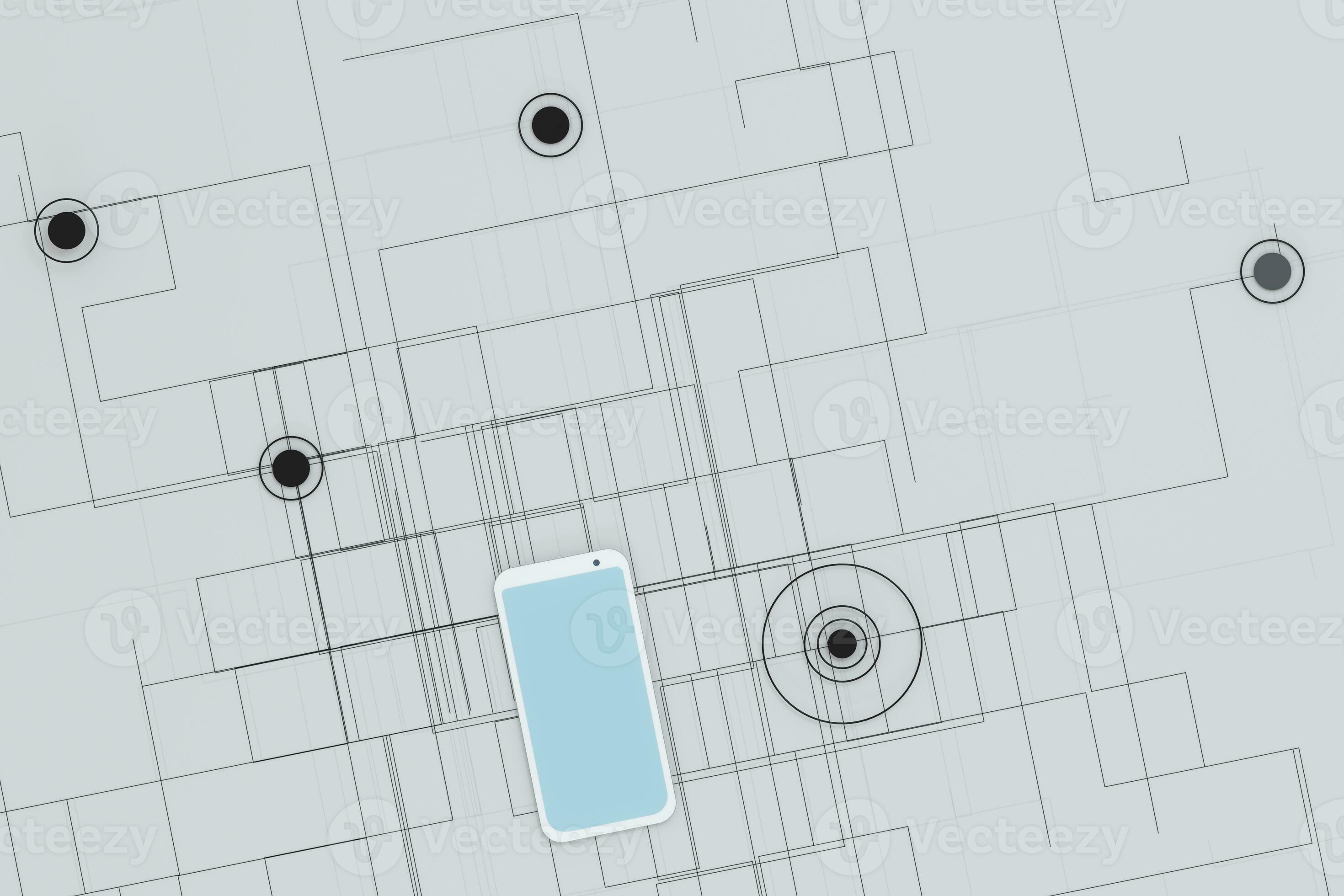 Mobile with white background, smart mobile phone,3d,rendering. 27871851