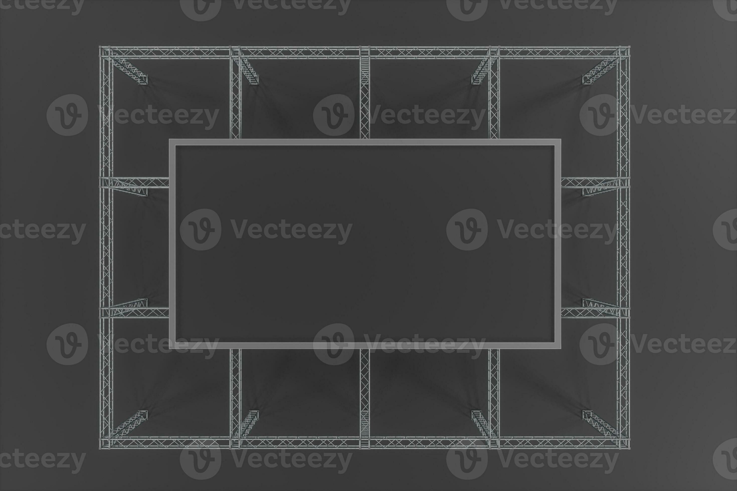 Steel reinforcement with dark background, 3d rendering. 27871890 Stock