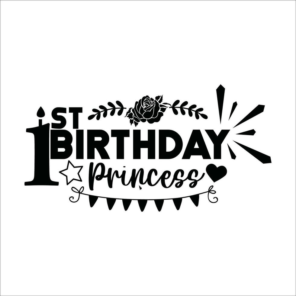 Stylish , fashionable  and awesome birthday quotes typography  illustrator vector