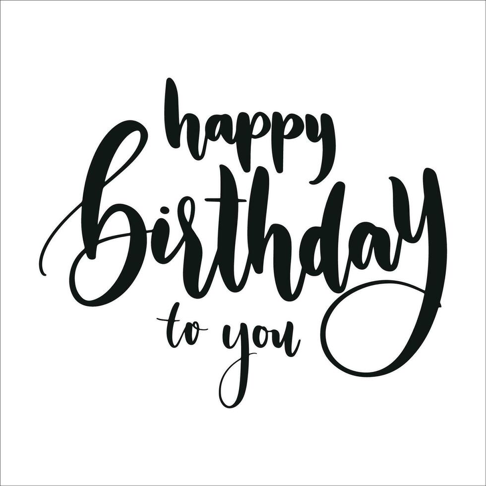 Stylish , fashionable  and awesome birthday quotes typography  illustrator vector