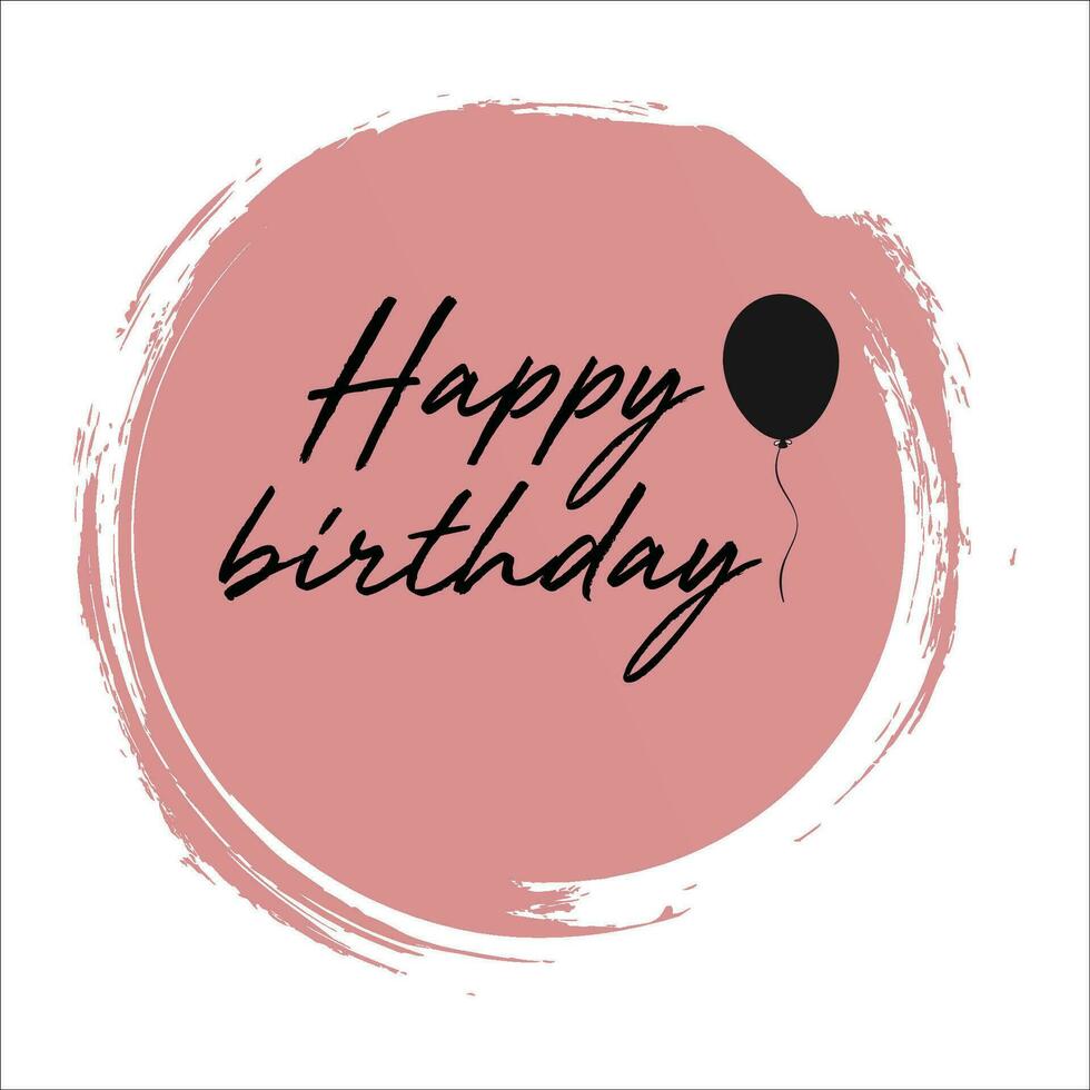 Stylish , fashionable  and awesome birthday quotes typography  illustrator vector