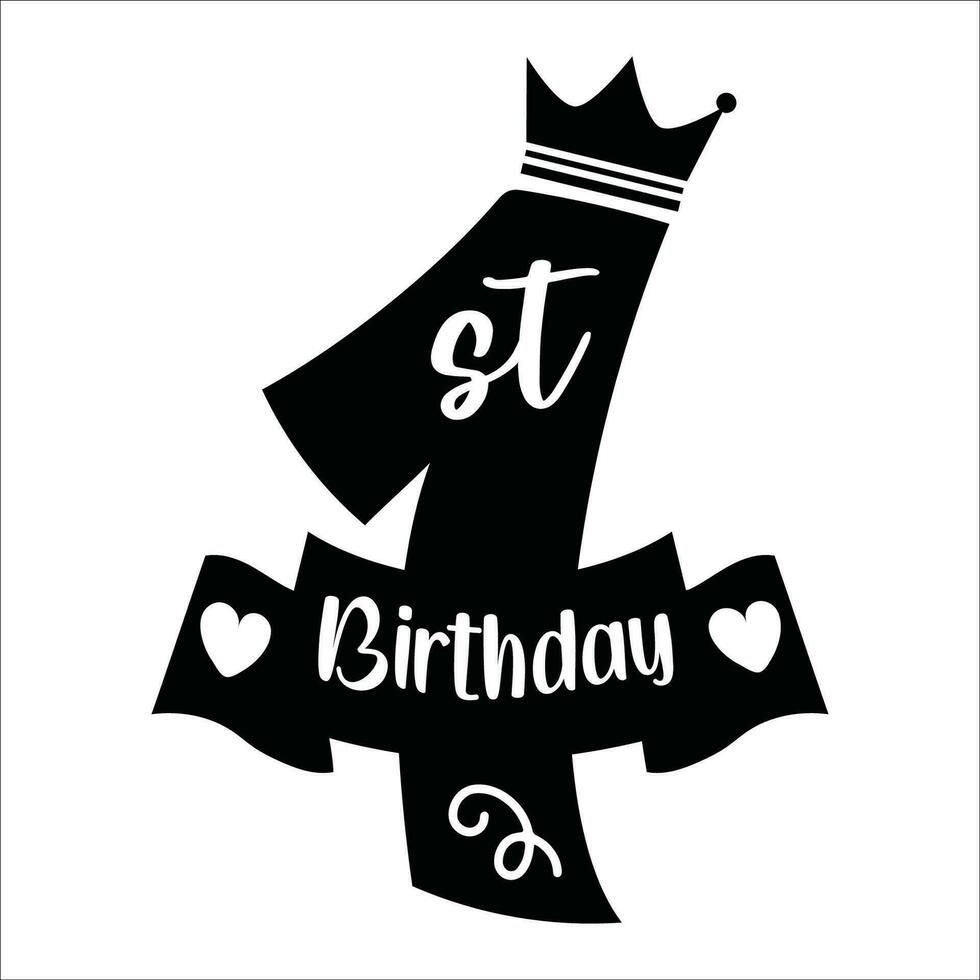 Stylish , fashionable  and awesome birthday quotes typography  illustrator vector