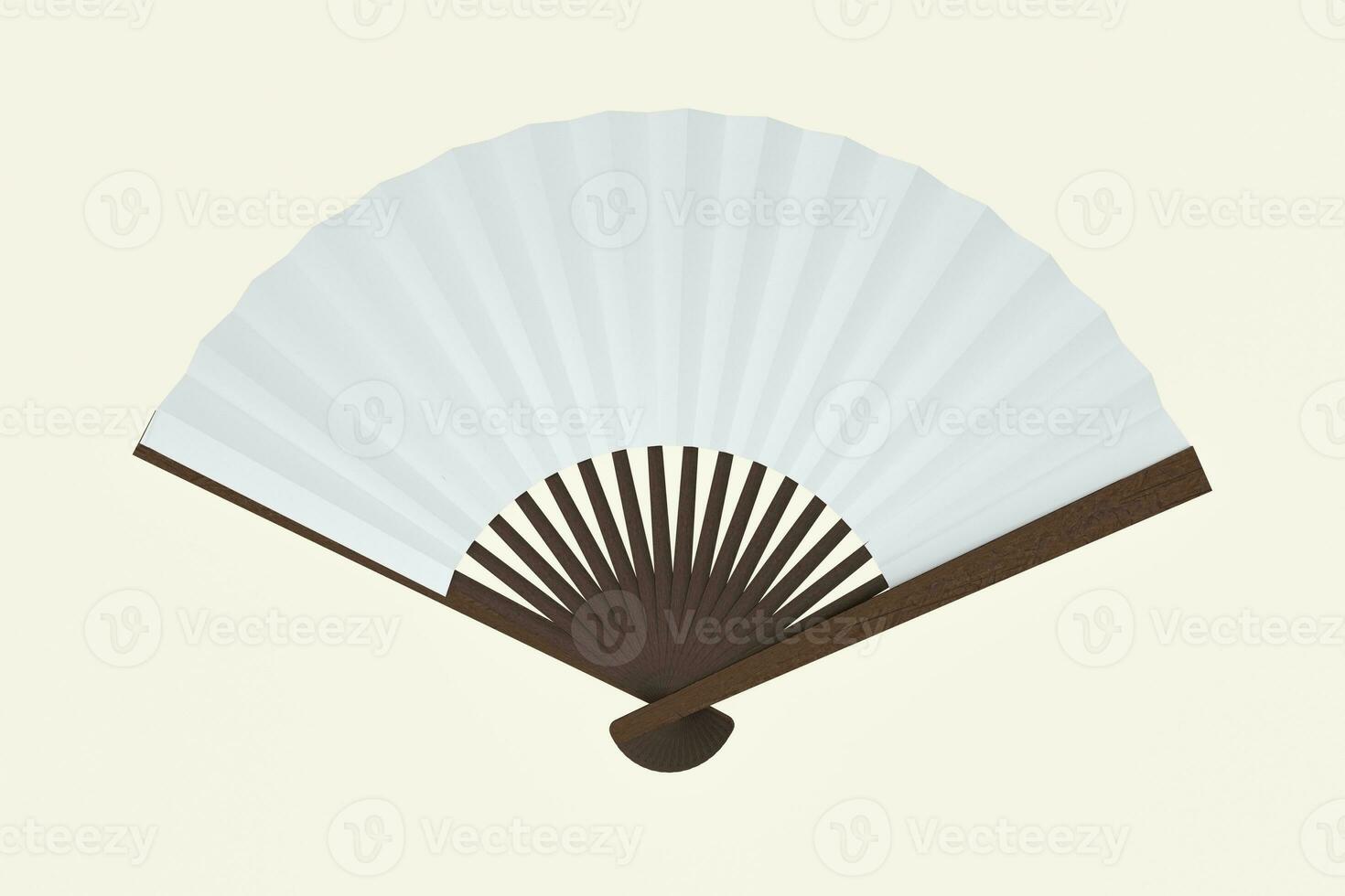 Fans with white background,chinese style decoration,3d,rendering. photo