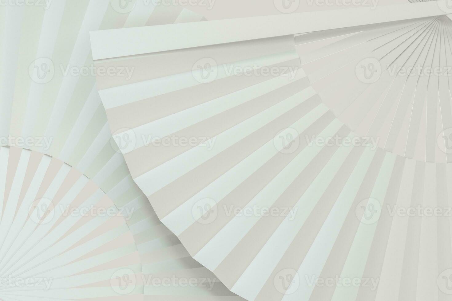 Fans with white background,chinese style decoration,3d,rendering. photo
