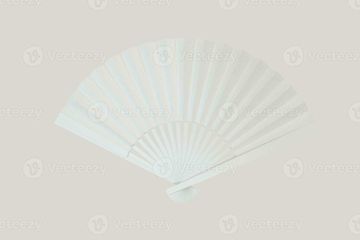 Fans with white background,chinese style decoration,3d,rendering. photo