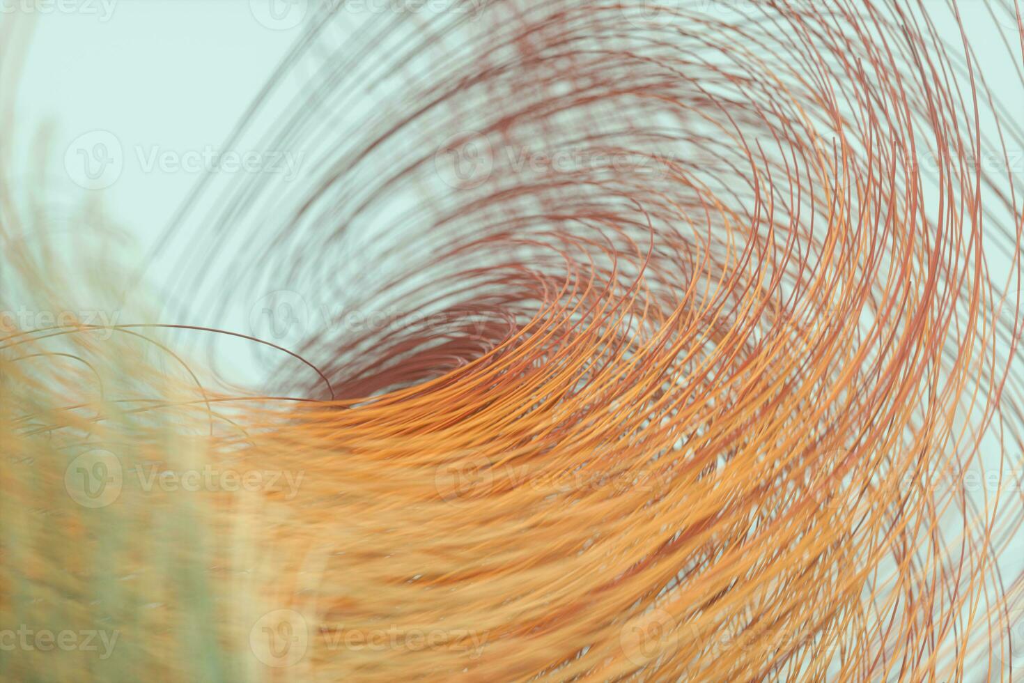 Flowing curves with colorful background, 3d rendering. photo