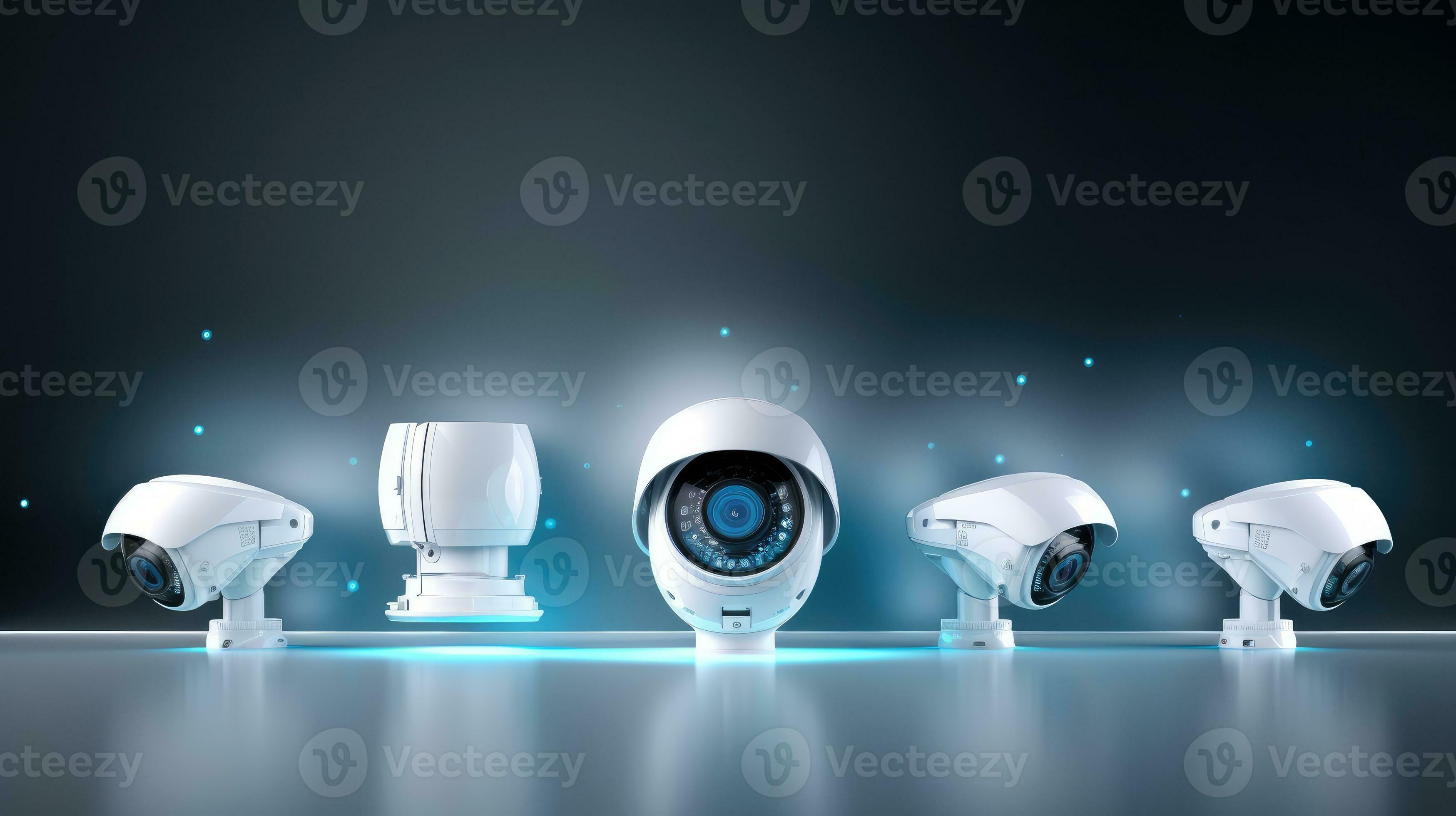 CCTV security camera in dark background 27873071 Stock Photo at Vecteezy