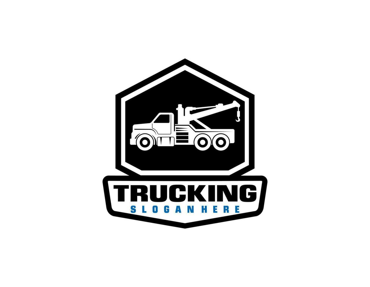 remolque camión Servicio logo vector para transporte compañía. pesado equipo modelo vector ilustración para tu marca.