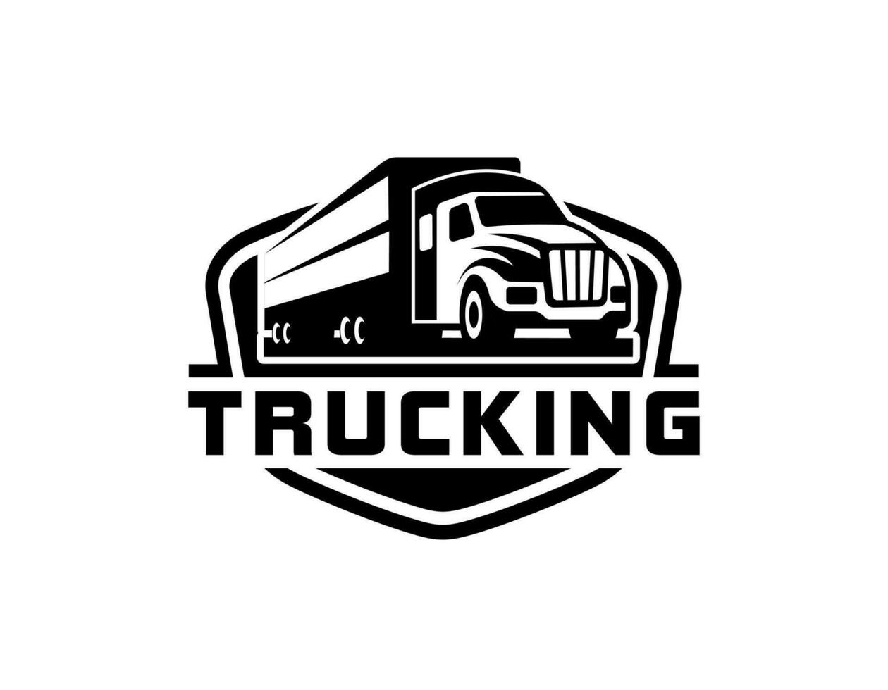 Truck logo template vector