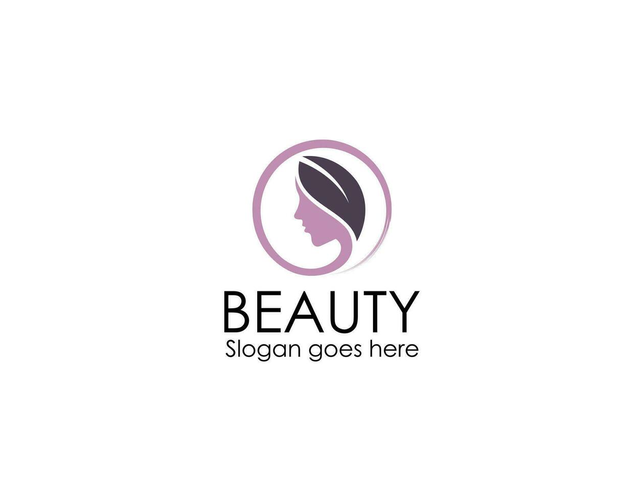 luxury woman hair salon gold gradient logo design vector