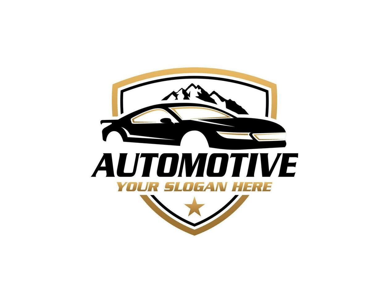 coche y velocidad automotor logo vector