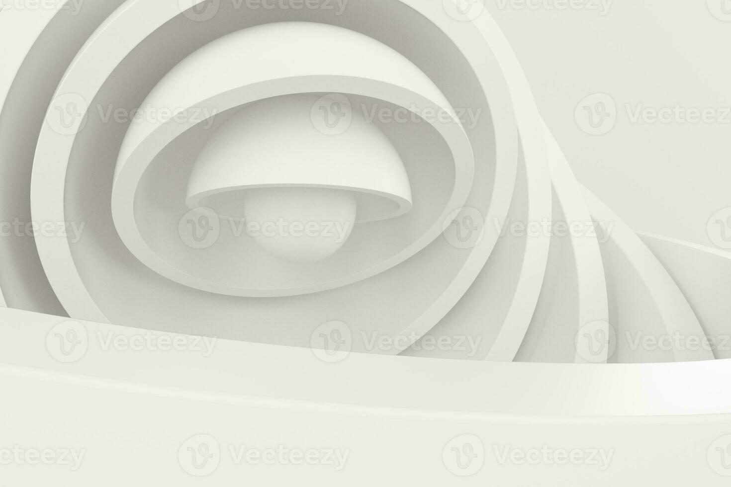 Abstract round hemisphere element background, 3d rendering. photo