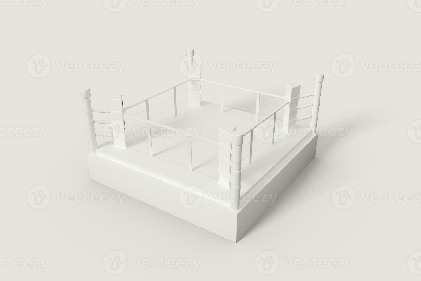 The arena with white background, 3d rendering. photo