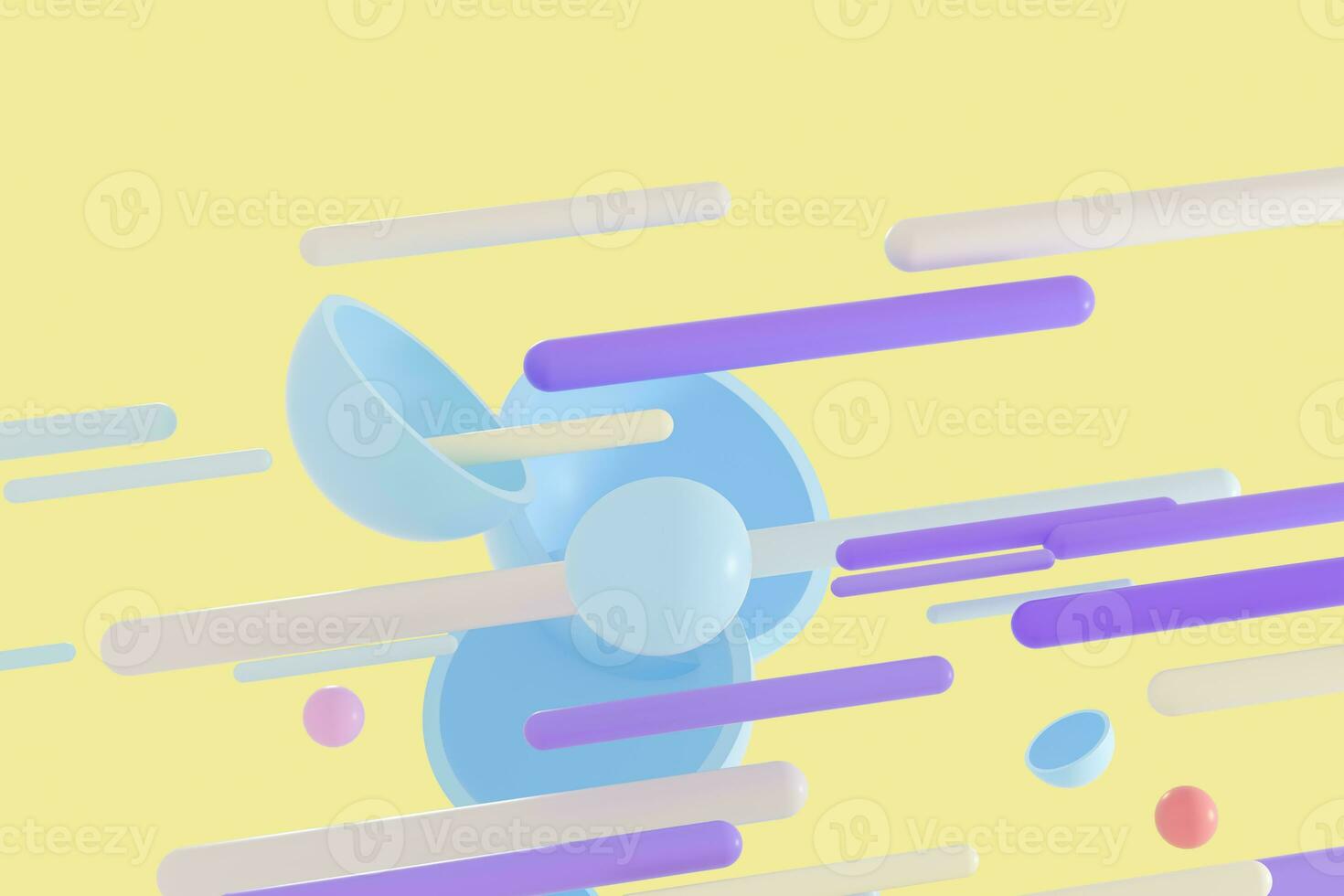 Abstract round hemisphere element background, 3d rendering. photo