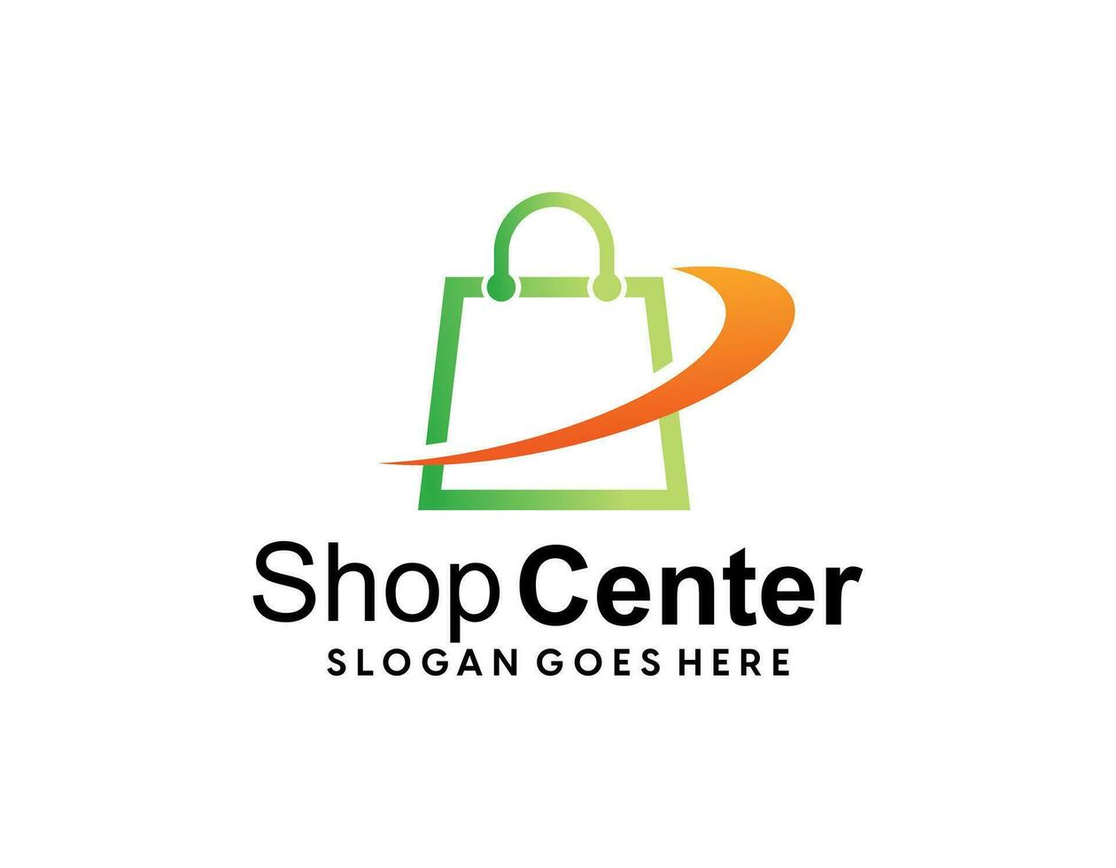 shop logo design vector