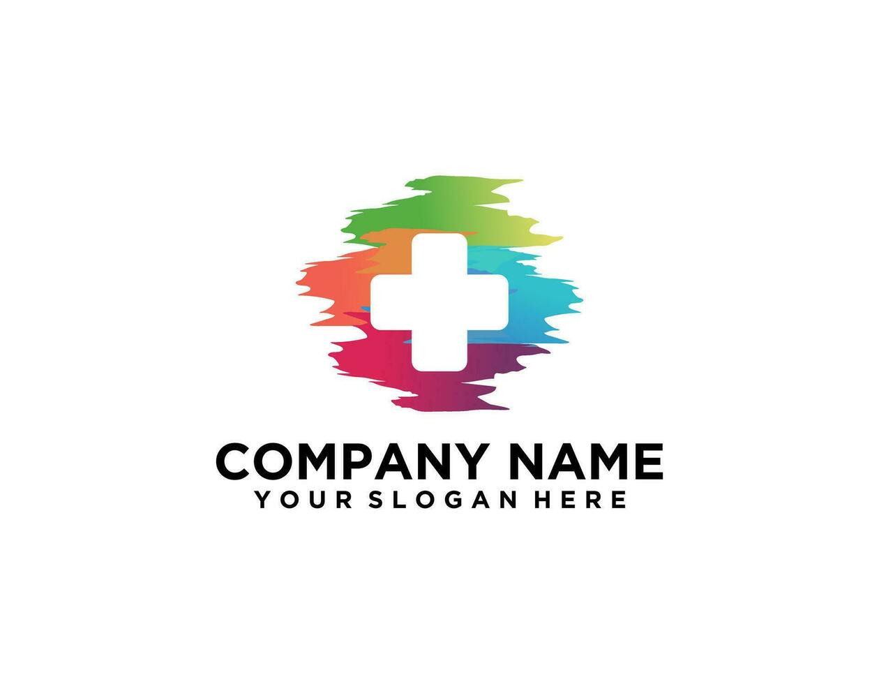 Abstract People Care Logo. Human Icon with Circular Two Hands Symbol. Flat Vector Logo Design Template Element.