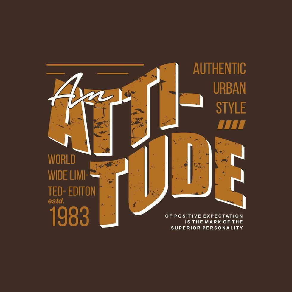 an attitude slogan graphic, typography design, fashion t shirt, vector illustration