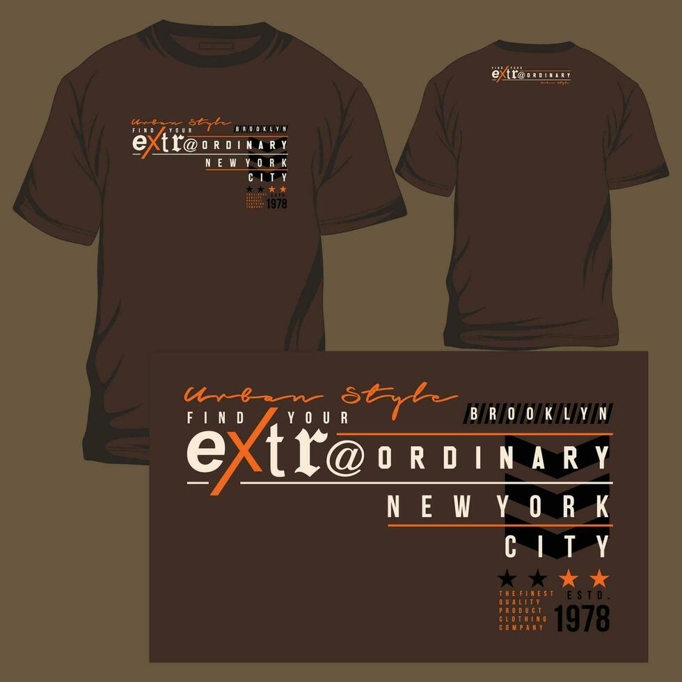 extraordinary lettering graphic design, typography vector, illustration, for print t shirt, cool modern style vector