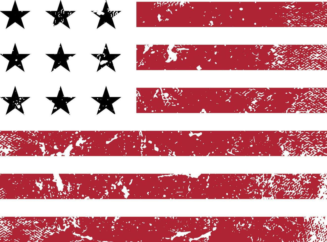 American flag, patriot clothing design vector