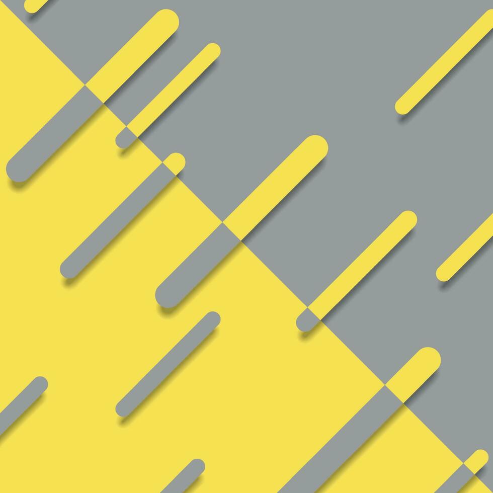 Contrast minimal stripes pastel gray and yellow trendy background vector