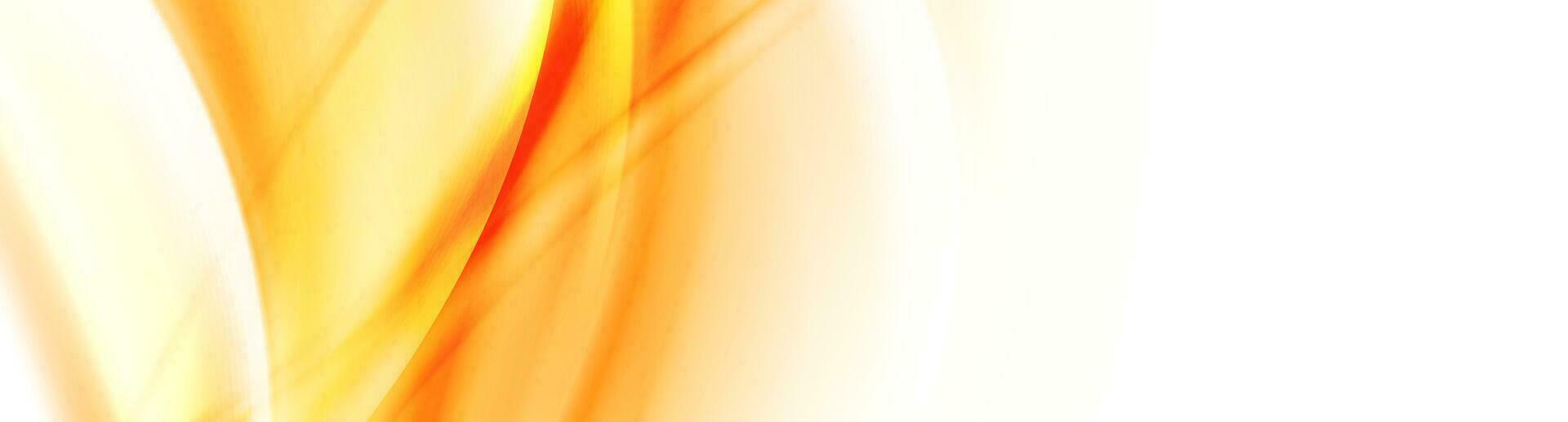 Abstract shiny white orange waves banner design vector