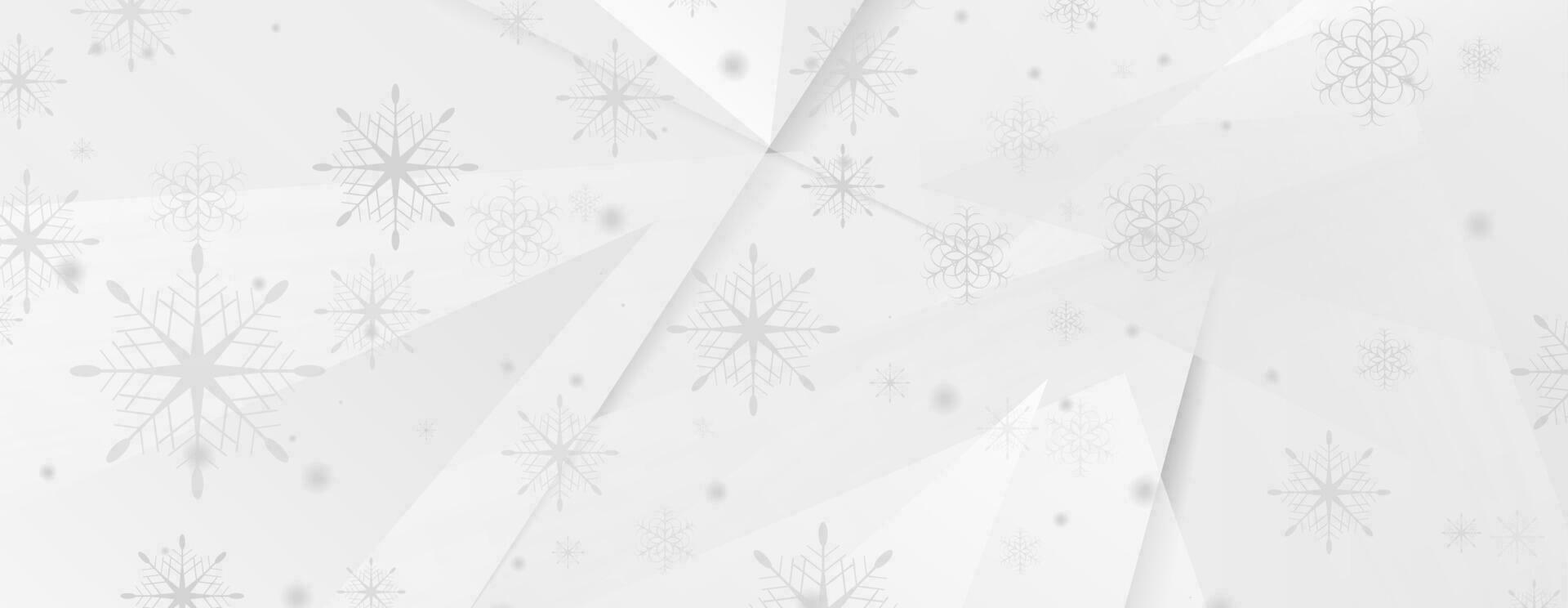 Low poly geometric Christmas winter background vector