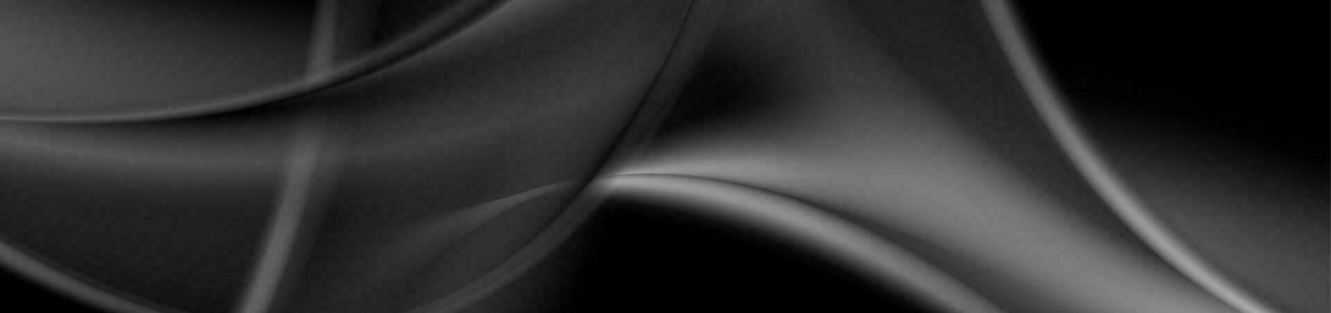 Abstract dark grey smoke waves background vector