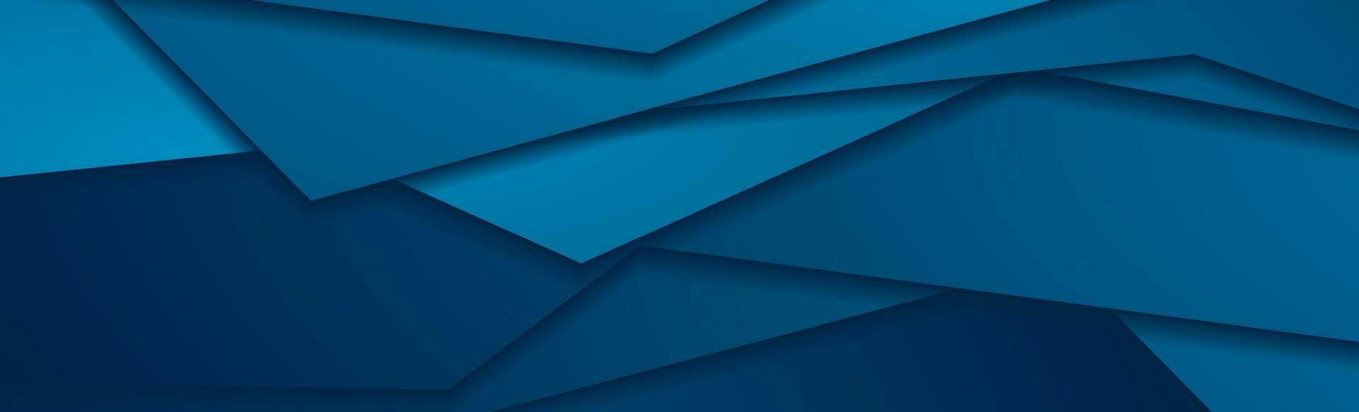 Dark blue curved stripes abstract corporate banner vector