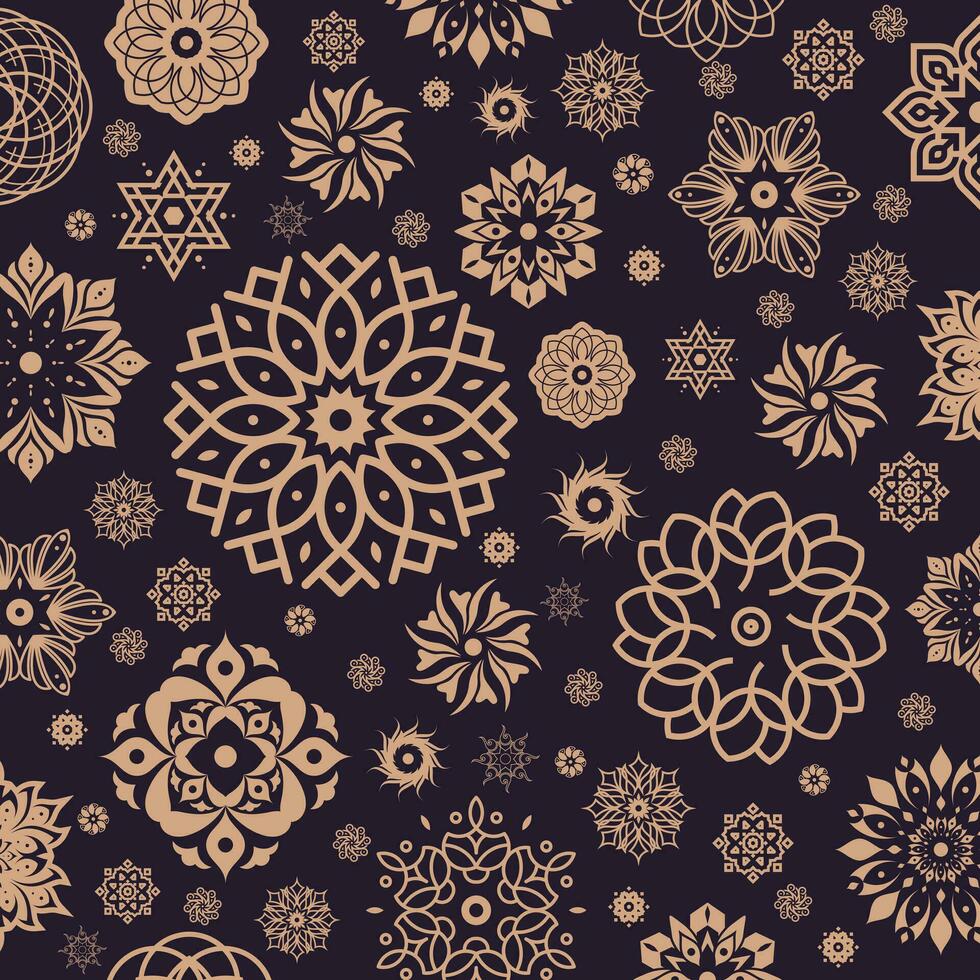 Floral beauty seamless pattern abstract vector