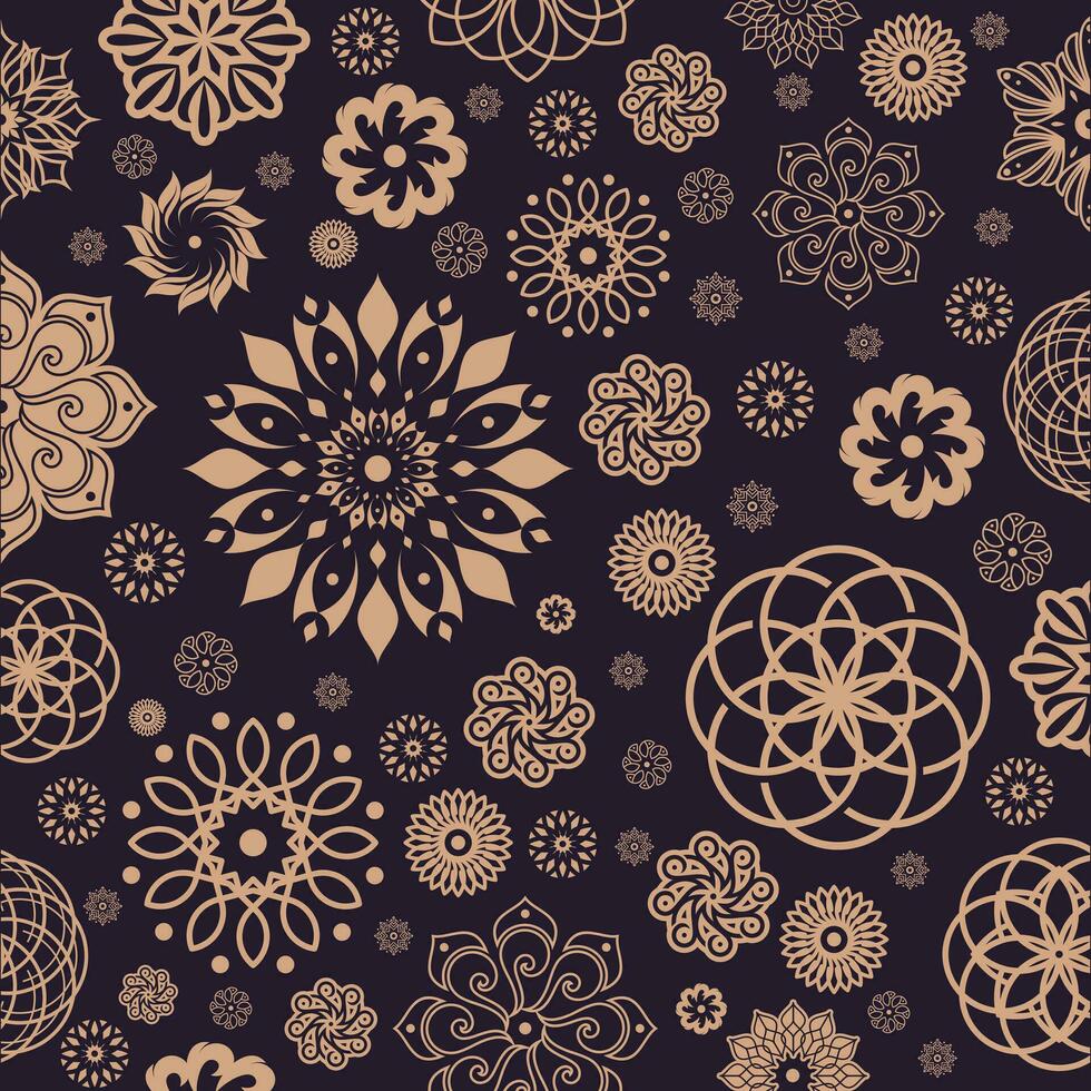 Floral beauty seamless pattern abstract vector