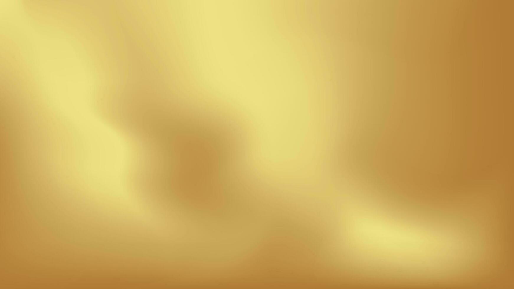 Gold abstract blurred gradient background. Vector illustration.