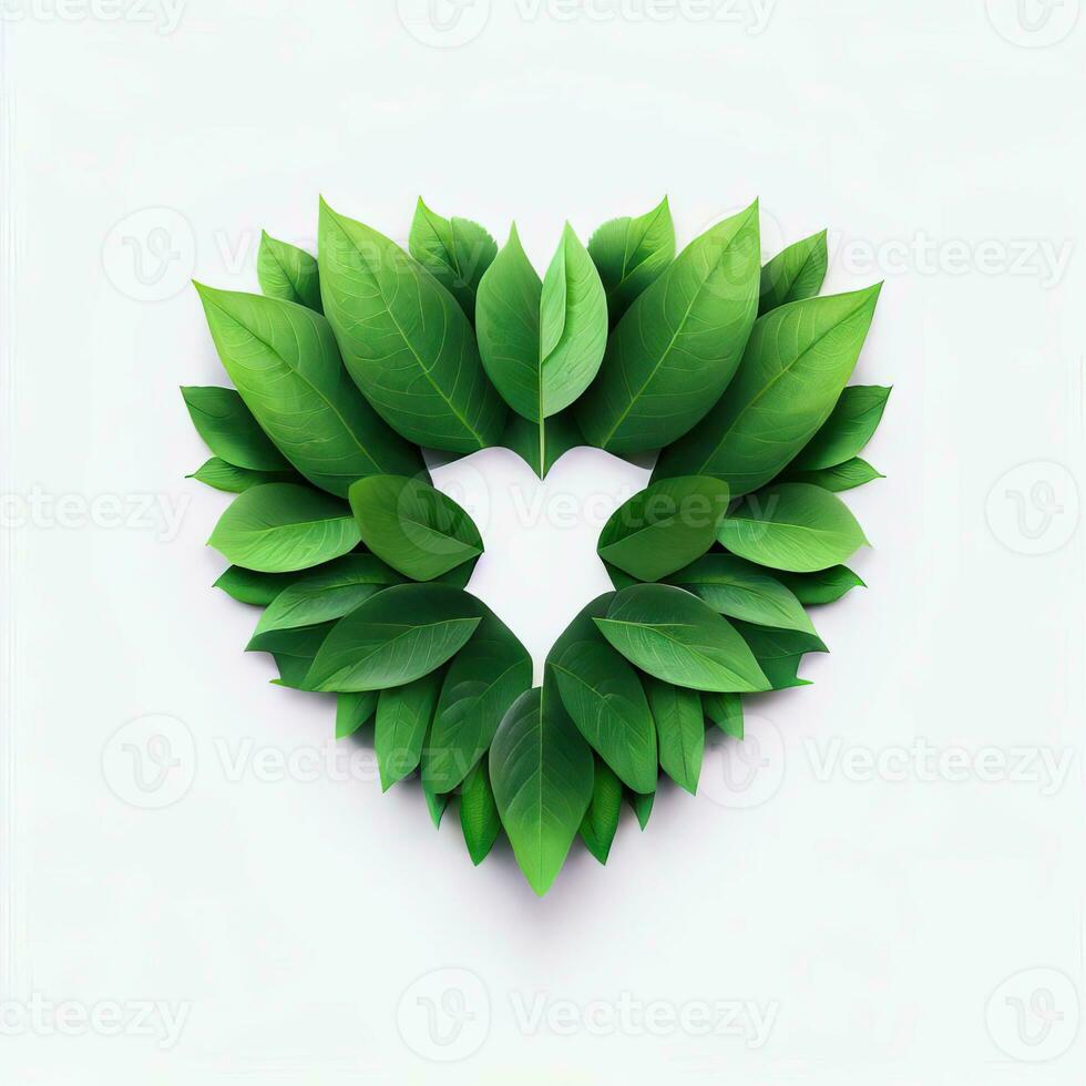 Botanic Connection, Leaves Weaving Love, Generative AI photo