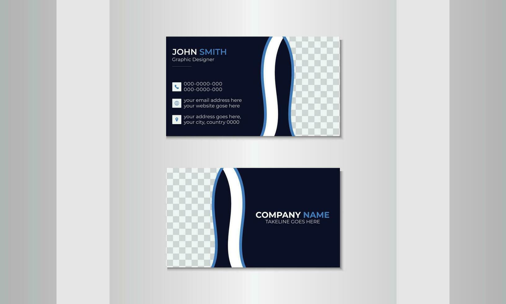 Visiting card, Modern Creative And Clean Business Card Design Template vector