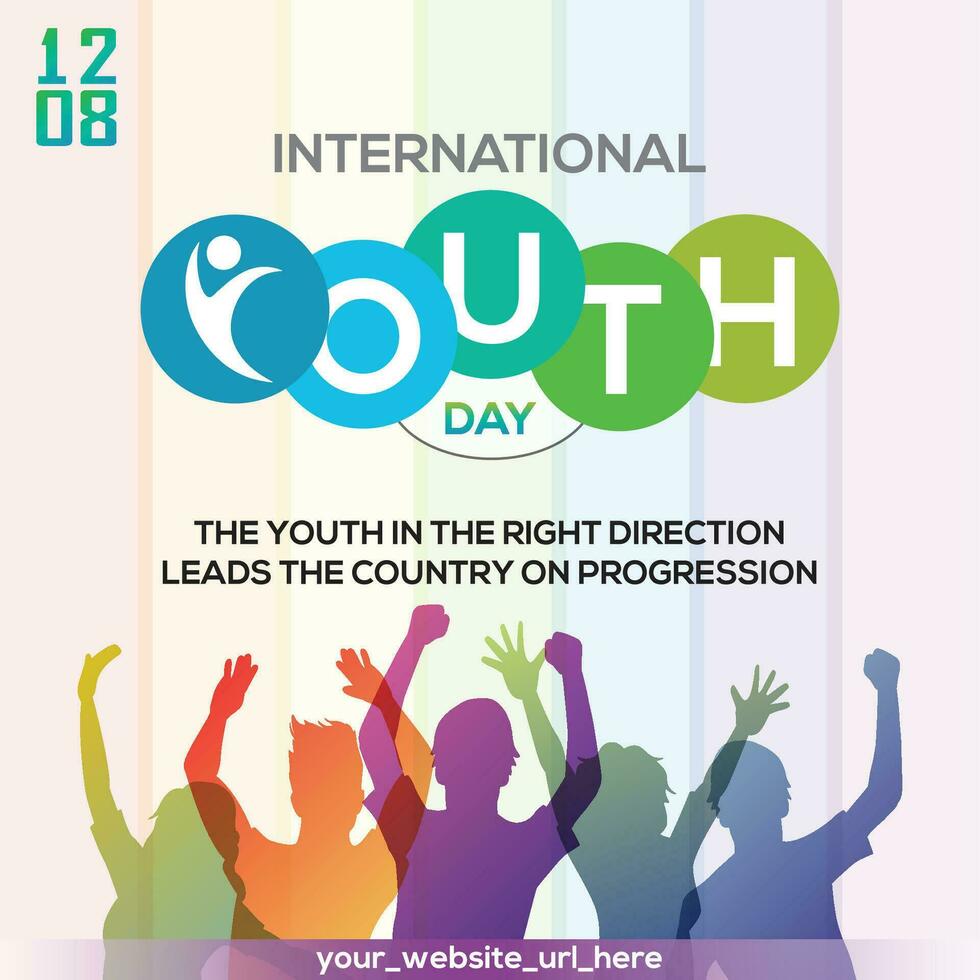 International Youth Day vector