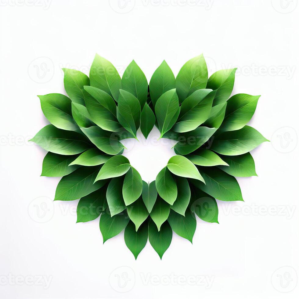 Verdant Narrative, A Heartwarming Tale of Leaves, Generative AI photo