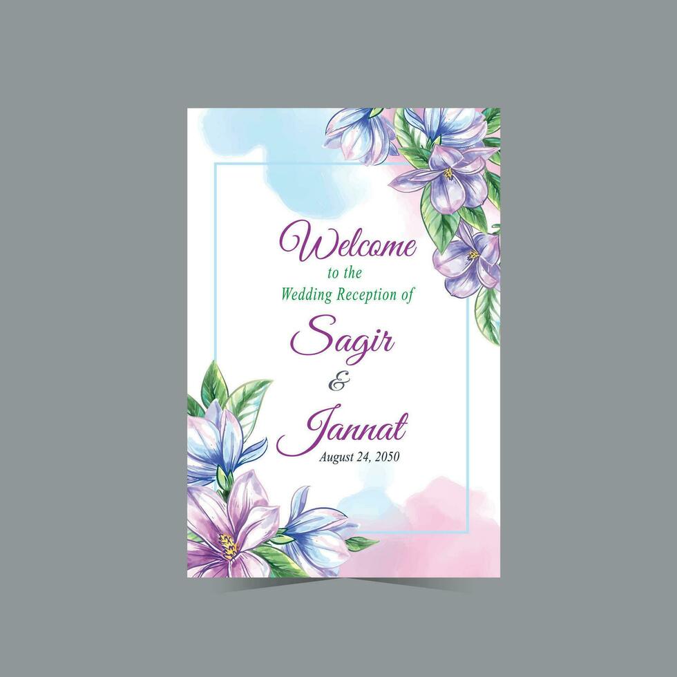 Wedding Invitation card vector