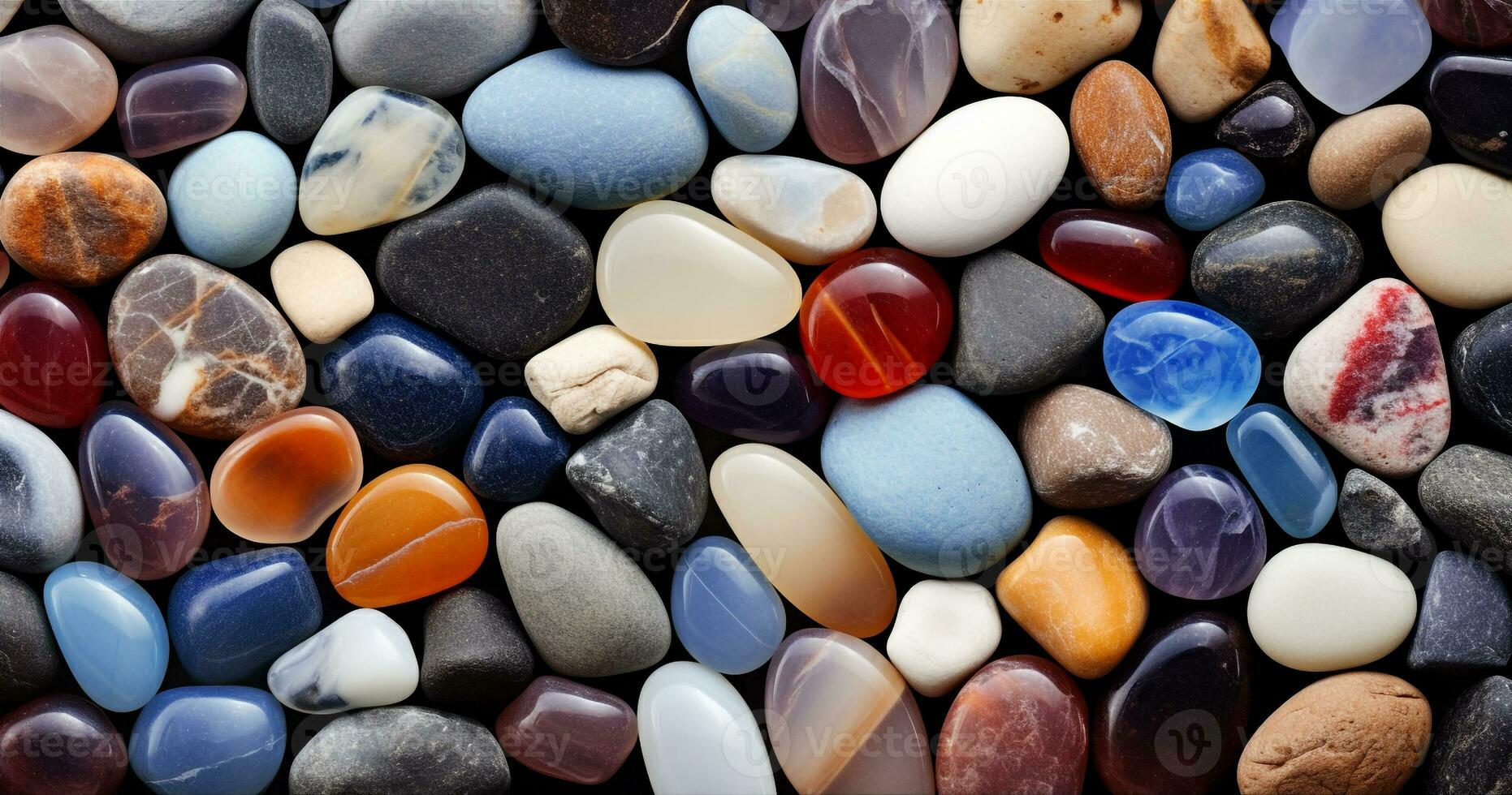 Colorful stone background sea stone background pebbles background rock wall background colorful rock pebbles background ai generated photo