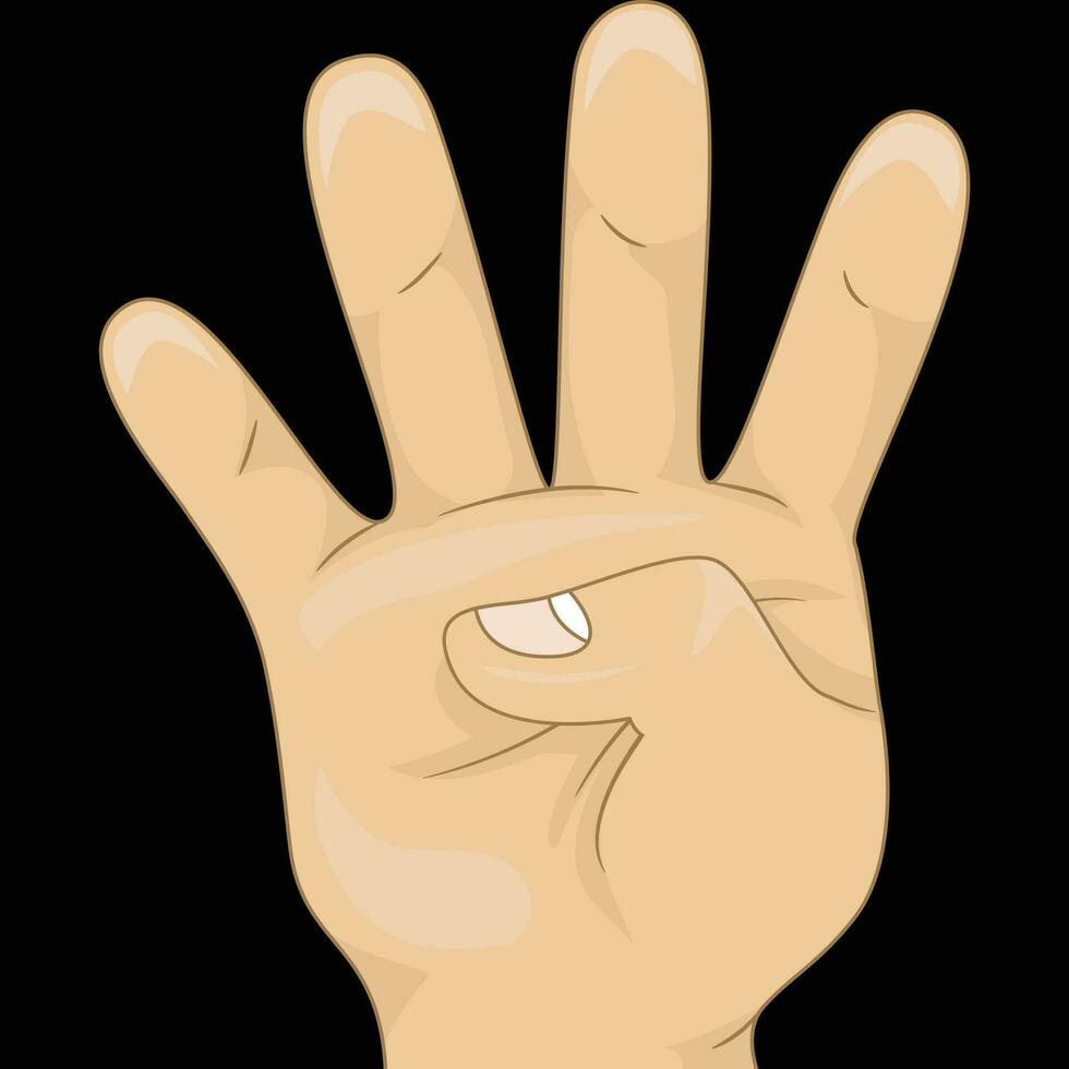 diseño de vector de mano