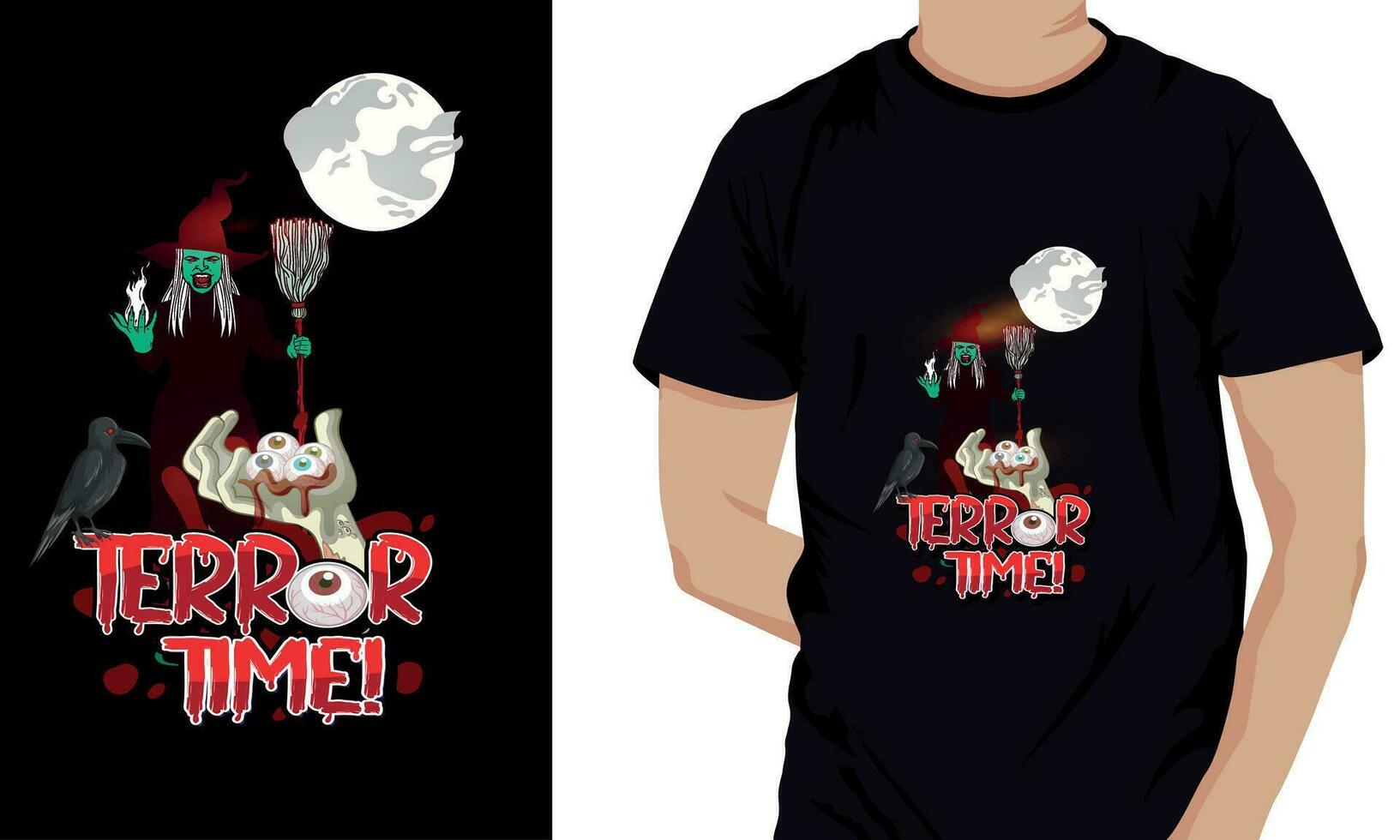 Halloween shirt designs. vector