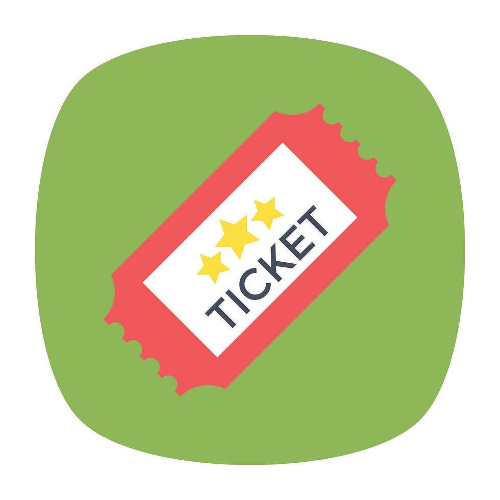 Ticket or entry pass for movie vector