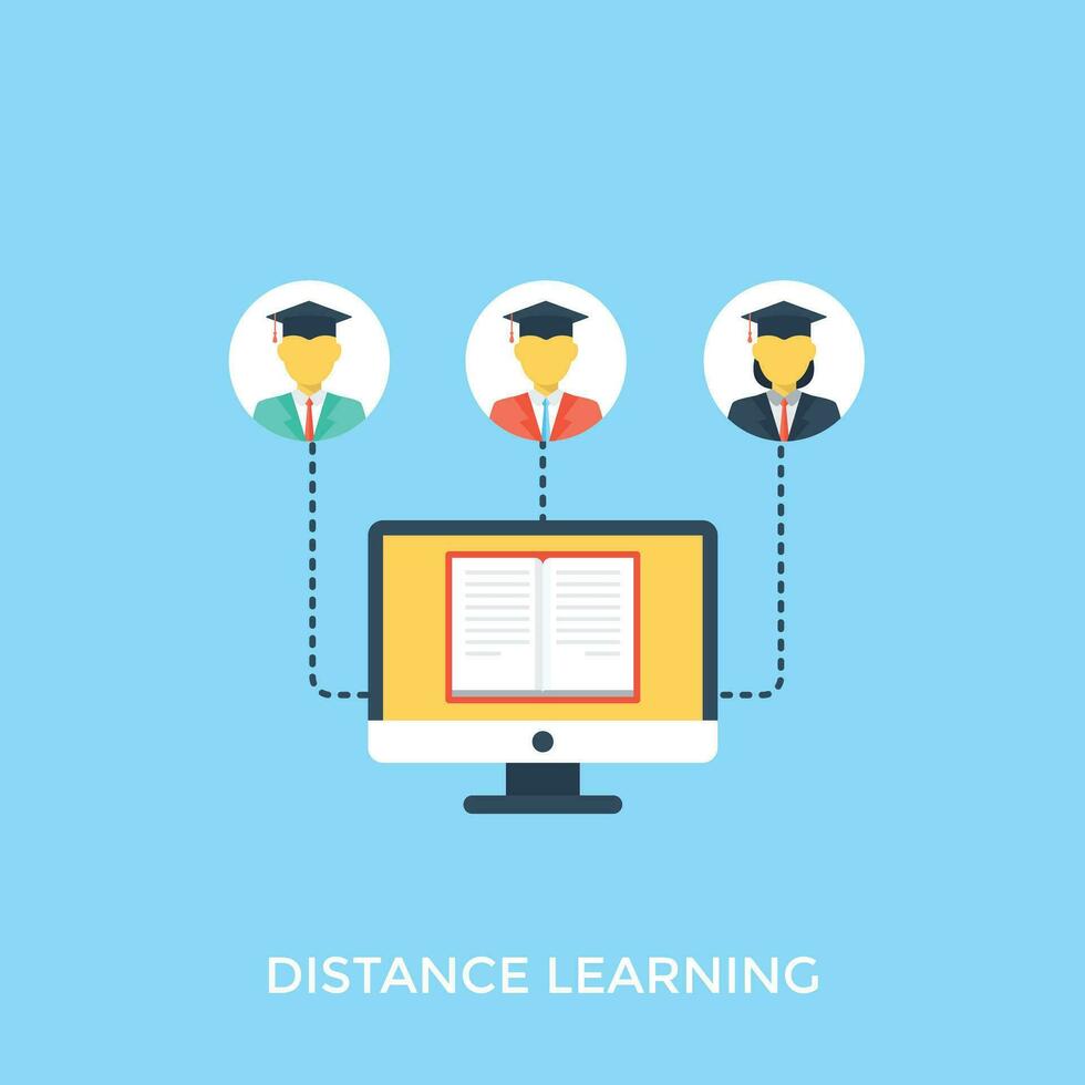 Flat Icon Set of Education vector