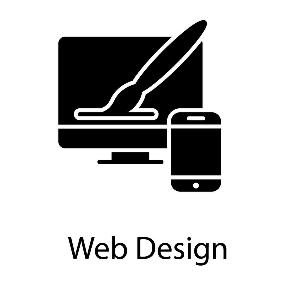 SEO and Development Flat Icon vector