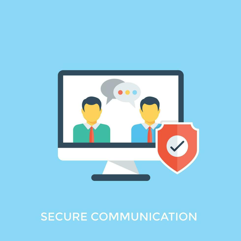 Internet Security Flat Icon vector