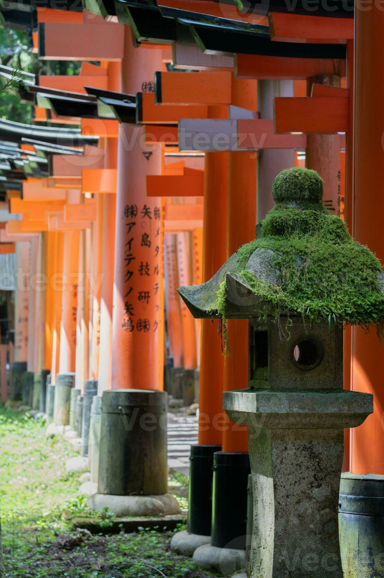The Shrine of the Thousand Torii Gates. Fushimi Inari Shrine. It is 