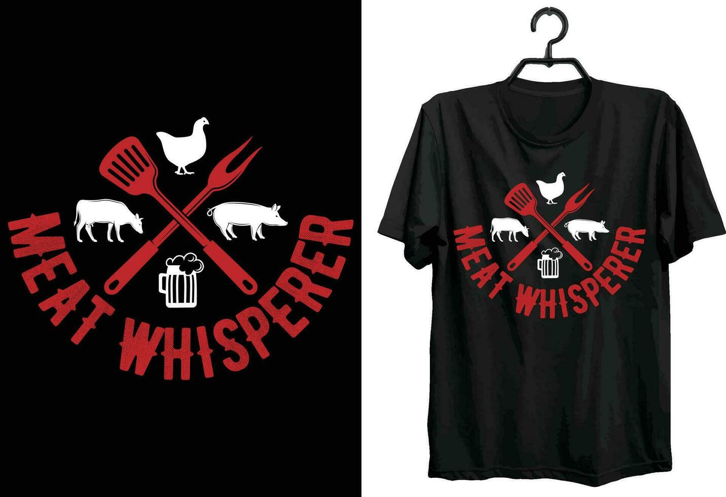 BBQ T-shirt Design. Funny Gift Item BBQ T-shirt Design For All People And BBQ Lovers. Grilling T-shirt Design. vector